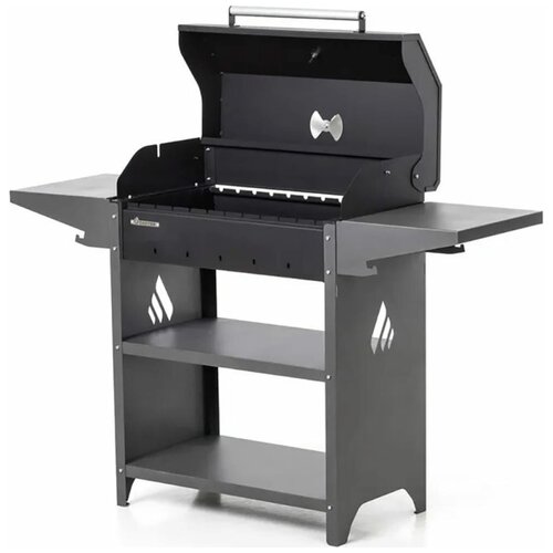 Мангал Family Standart BBQ FSB2000 133,2 х 44,1 х 96,6 см, 2 мм, крышка, боковые полки мангалfamily standart bbq fsb2000 133 2х44 1х96 6см 7690965