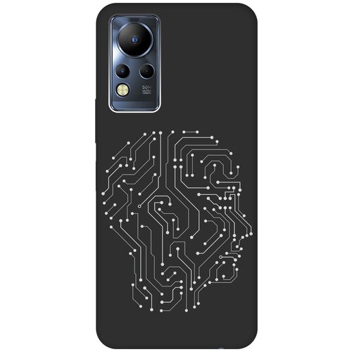 Матовый Soft Touch силиконовый чехол на Infinix Note 12 G88 / Инфиникс Нот 12 с 3D принтом Mindmap черный матовый soft touch силиконовый чехол на infinix note 12 g88 инфиникс нот 12 с 3d принтом pixel pikachu черный