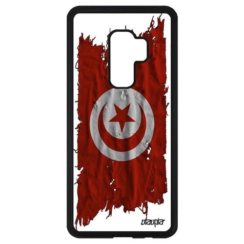 фото Чехол на samsung galaxy s9 plus, "флаг туниса на ткани" патриот utaupia