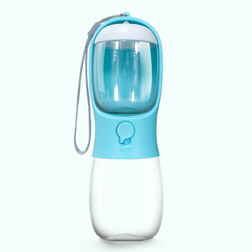 Портативная (дорожная) кормушка поилка для животных бирюзовая