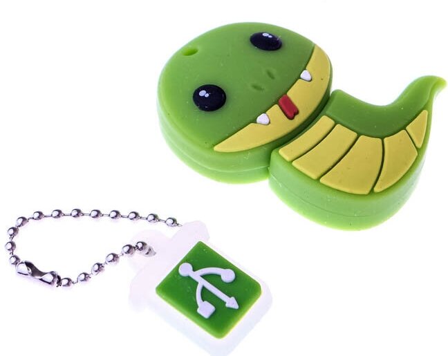 Флеш накопитель 16GB Mirex Snake, USB 2.0, Зеленый - фото №6