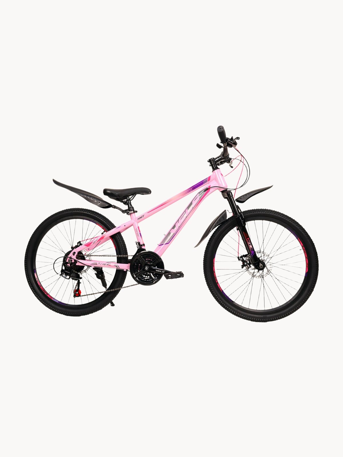 Велосипед VELSE 24", для подростков, горный, на рост 130-150, цвет розовый