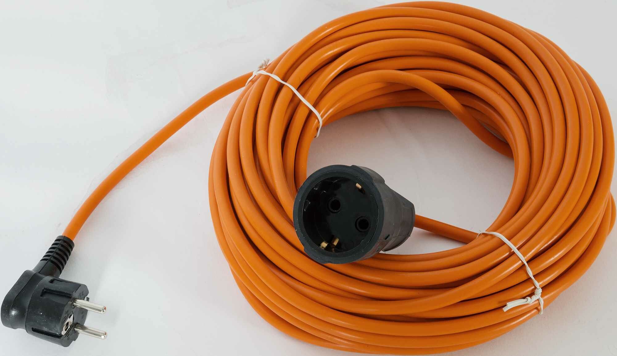 Удлинитель-шнур садовый 1 розетка с заземлением 3х1 мм 25 м 2200 Вт цвет оранжевый