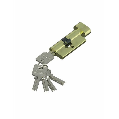 Ключевой цилиндр с фиксатором AЕF-60-30/30 Золото ключевой цилиндр aрk 60 30 30 белый