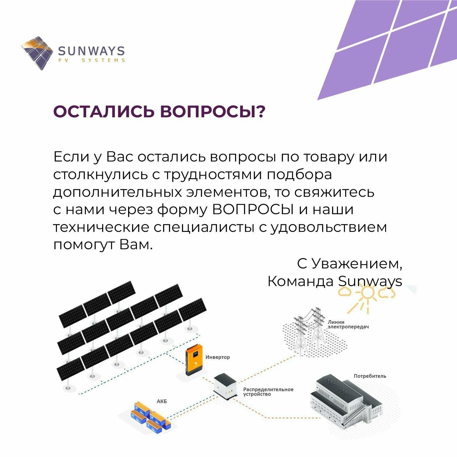 Концевой зажим для крепления солнечных панелей, толщиной 40 мм, Sunways, 1 шт.