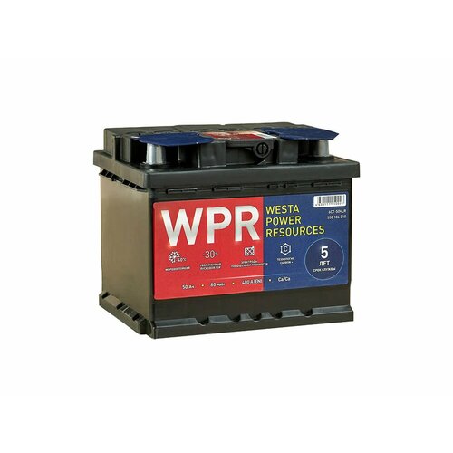 Аккумулятор WPR PREMIUM 50 А/ч Обратная 207x175x175 EN480 А WPR battery 550106310