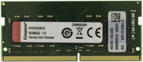 Изображение товара Оперативная память Kingston SO-DIMM DDR4 16Gb 3200MHz pc-25600 (KVR32S22S8/16)