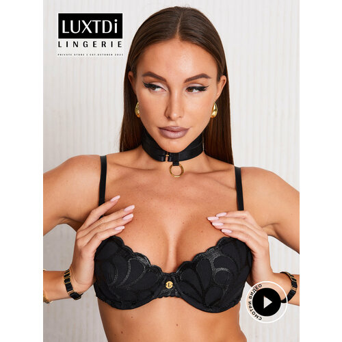 Бюстгальтер Luxtdilingerie Dolce Nera, размер 75D, черный