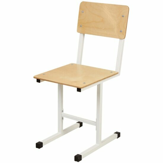 фото Стул POLINI kids City S Ученик 7 группы белый-дуб пастельный