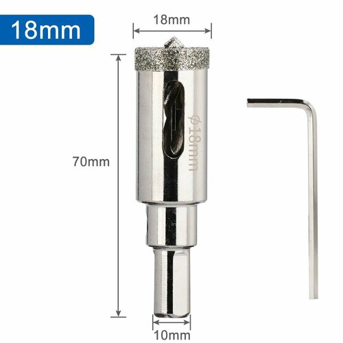 Коронка алмазная XCAN 18мм по бетону с центрирующим сверлом 522₽