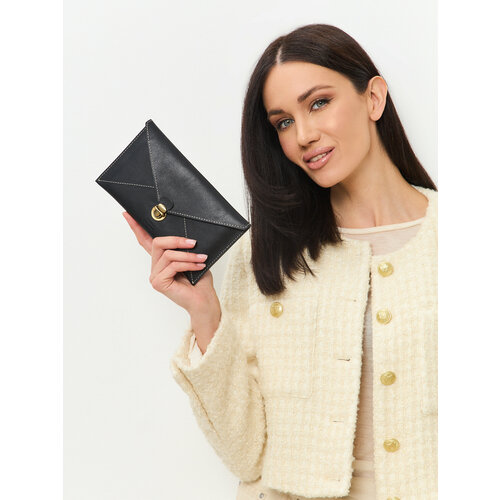 Сумка клатч Pattern, фактура гладкая, красный