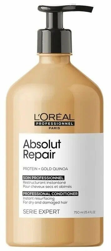 Кондиционер LOREAL PROFESSIONNEL Absolut Repair для восстановления поврежденных волос, 750 мл