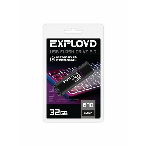 Флешка USB 2.0 Exployd 32 ГБ 670 ( EX-32GB-670-Black )
