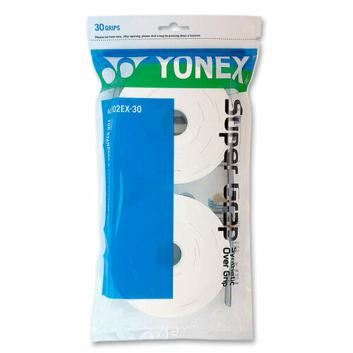 Обмотка для ручки Yonex Overgrip Super Grap Reel х30, White