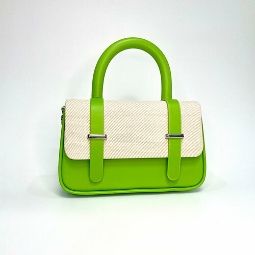 Сумка , фактура гладкая, лаковая, зеленый сумка клатч фактура гладкая лаковая зеленый