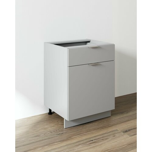 Тумба 60 см с ящиком Серый