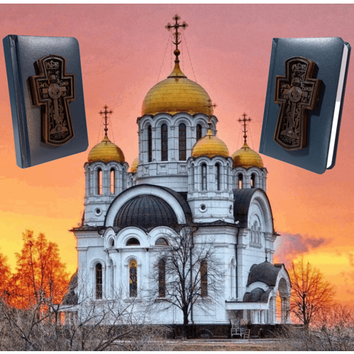 Ежедневник блокнот недатированный с барельефом изображающим Крест А6 150х100мм Мастерская Символов 2255₽