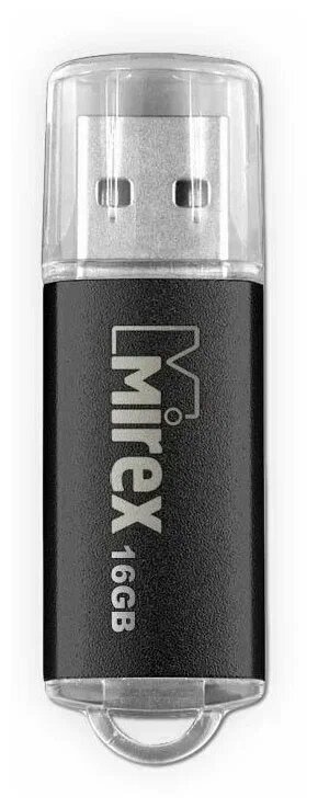 Флеш накопитель 16GB Mirex Unit, USB 2.0, Черный