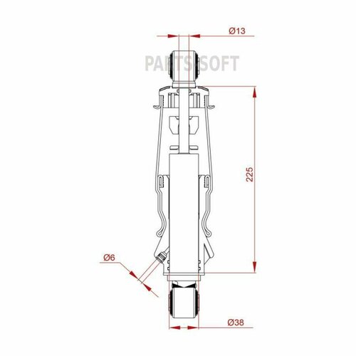 TRUCKEXPERT 46777006 Амортизатор кабины с пневмобаллоном 7920₽