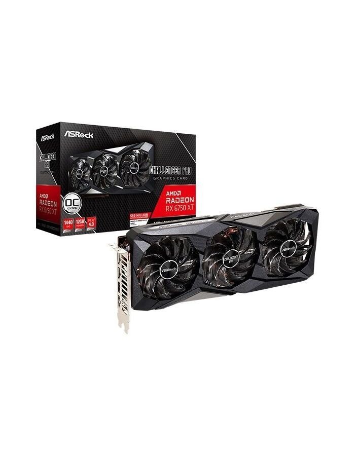 Видеокарта Asrock Radeon RX 6750 XT Challenger Pro 12G