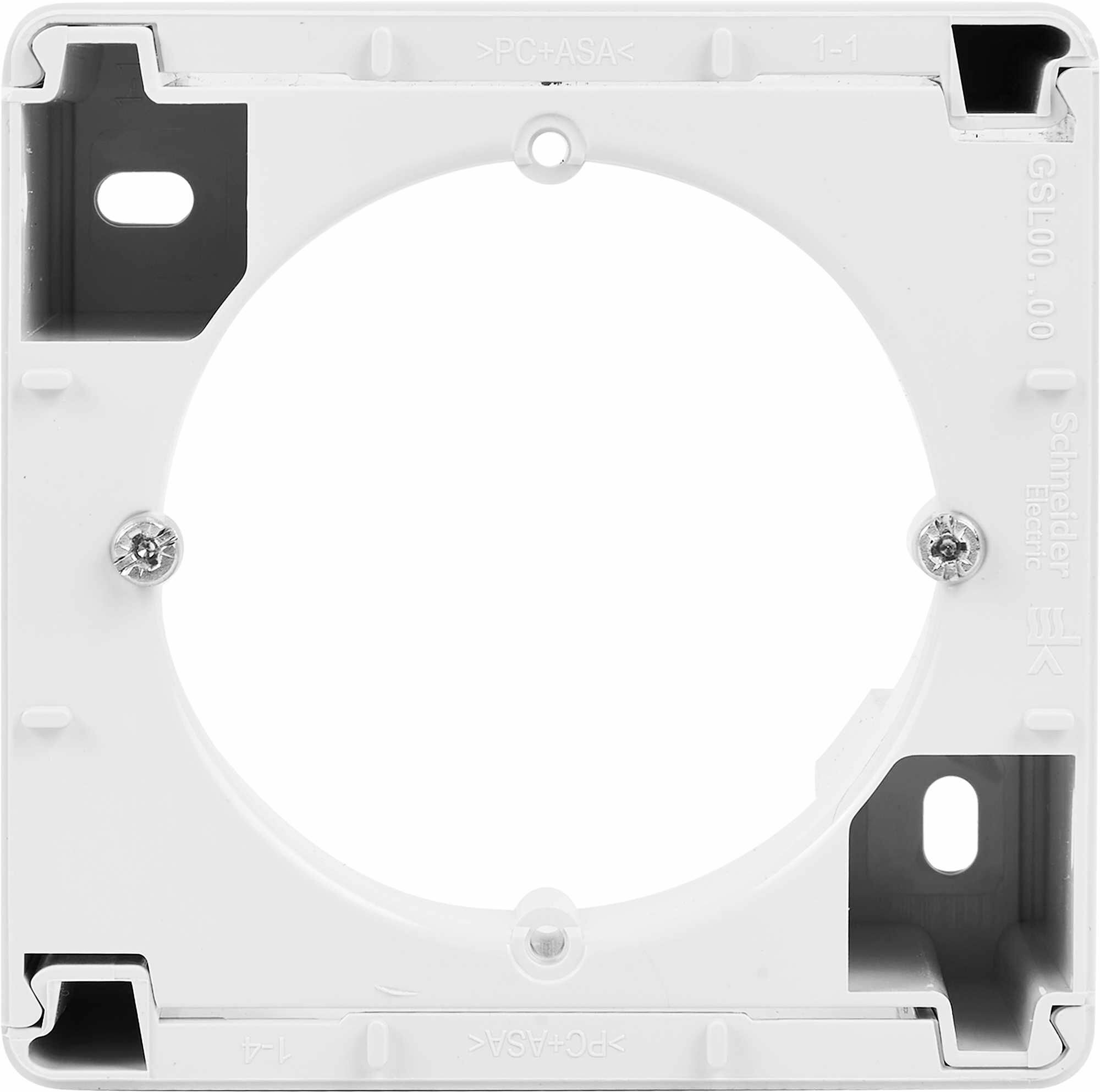 Коробка для наружного монтажа Schneider Electric Glossa 1 пост цвет белый