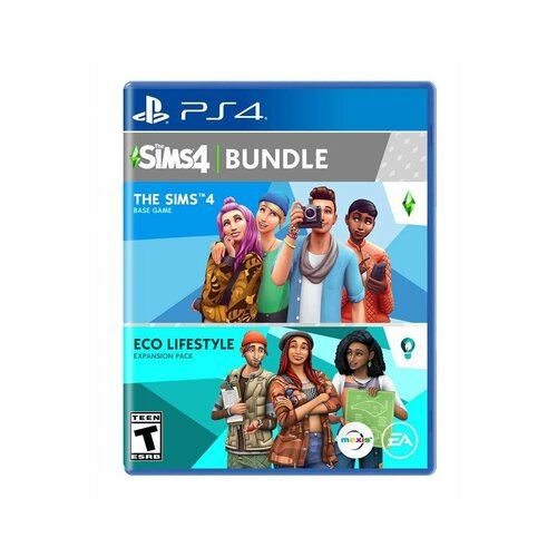 Sims 4 Bundle - игра для PS4 с набором Eco Lifestyle Pack