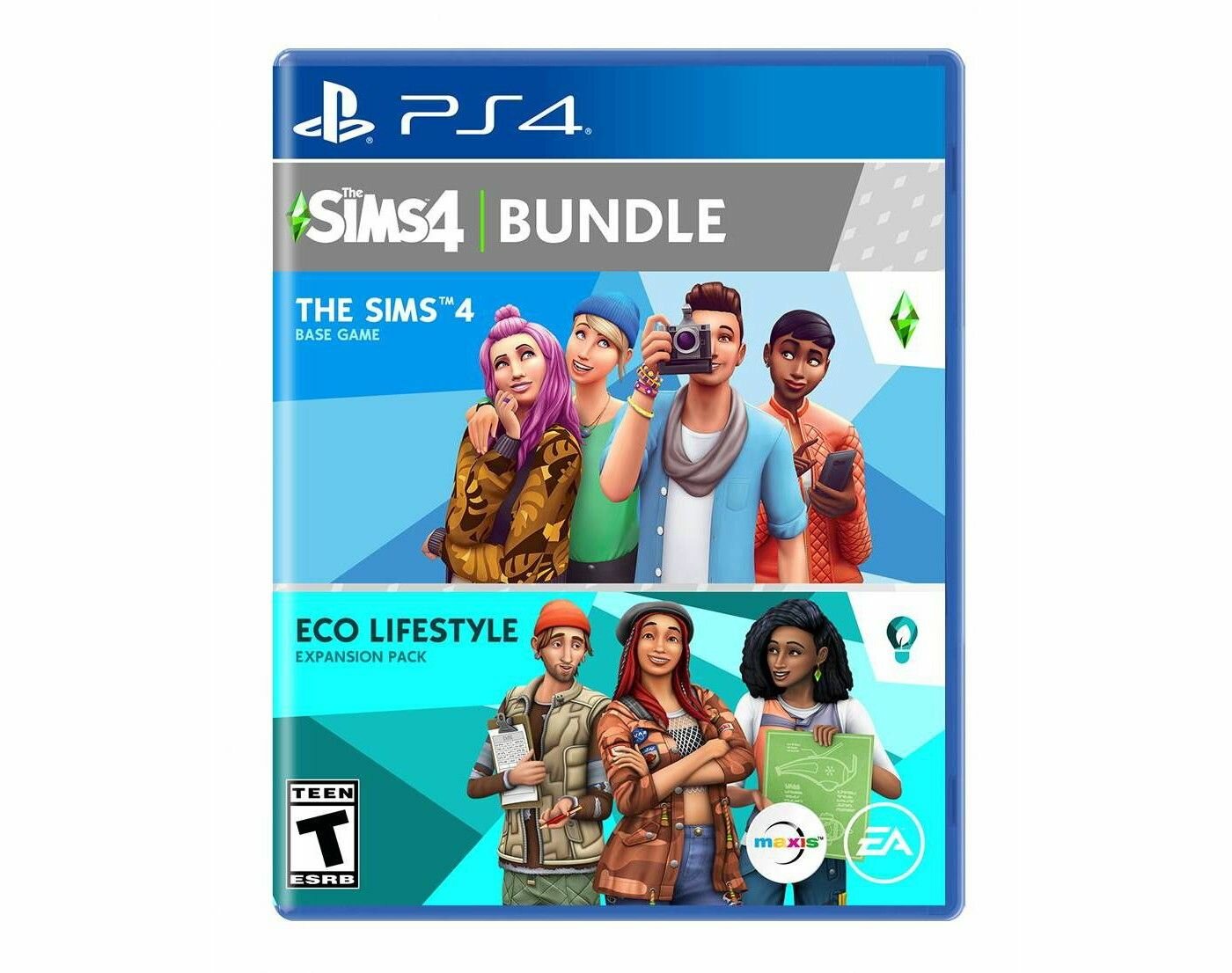 Sims 4 Bundle" - игра для PS4 с набором "Eco Lifestyle Pack