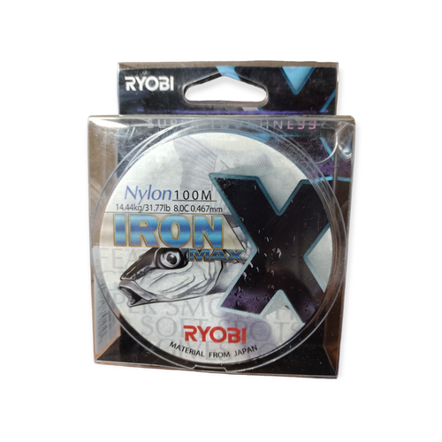 Леска RYOBI NYLON IRON 100m d-0.467 14.44kg Transparent RBLTr467