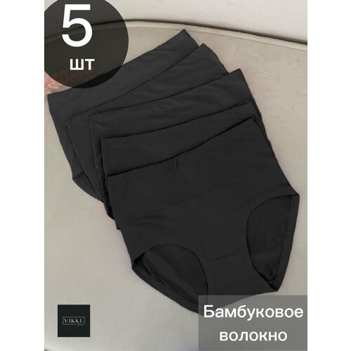 фото Трусы vikki., 5 шт., размер 48-50, черный