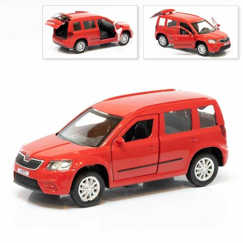 Машина Skoda YETI, инерционная, красная, Технопарк, 12 см