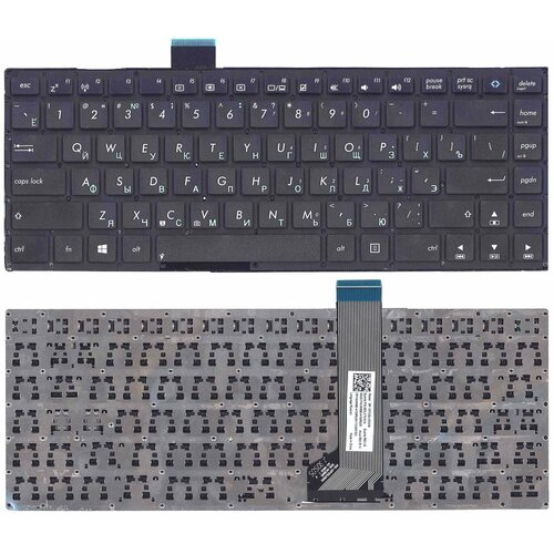 клавиатура для ноутбука asus mp 11n63su 9201w русская чёрная без рамки плоский enter Клавиатура для Asus MP-12F33SU-9201W черная