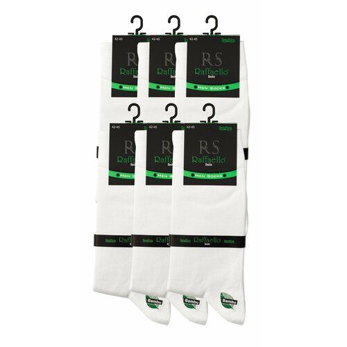 Носки Raffaello Socks, 6 пар, размер 42-45, белый носки raffaello socks 6 пар размер 42 45 синий