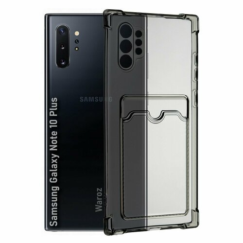 чехол силиконовый для samsung galaxy note 8 tpu 0 3 mm прозрачный Чехол для смартфона Samsung Galaxy Note 10 Plus с отделением для карт