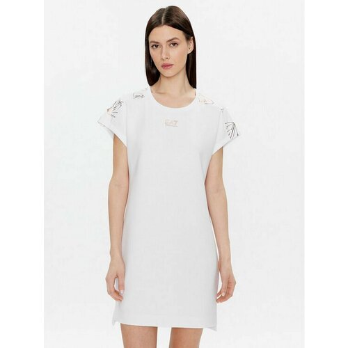 Платье EA7, размер S [INT], белый платье emporio armani размер l бежевый