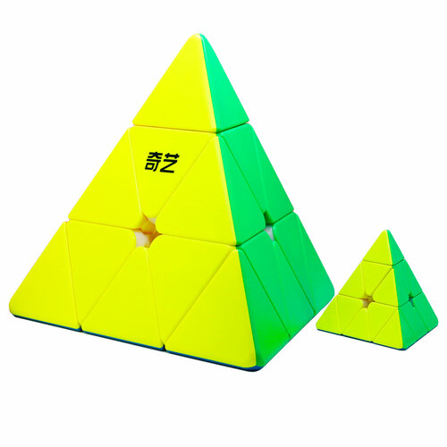 Большая головоломка пирамидка QiYi MoFangGe Pyraminx QiMing Plus 27.5cm подарочный комплект для спидкубинга пирамидка подставка мешочек qiyi mofangge pyraminx qiming цветной пластик