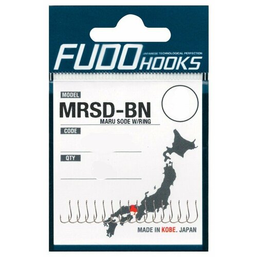 Крючки Fudo Maru Sode W/ring MRSD-BN 4401 BN №2