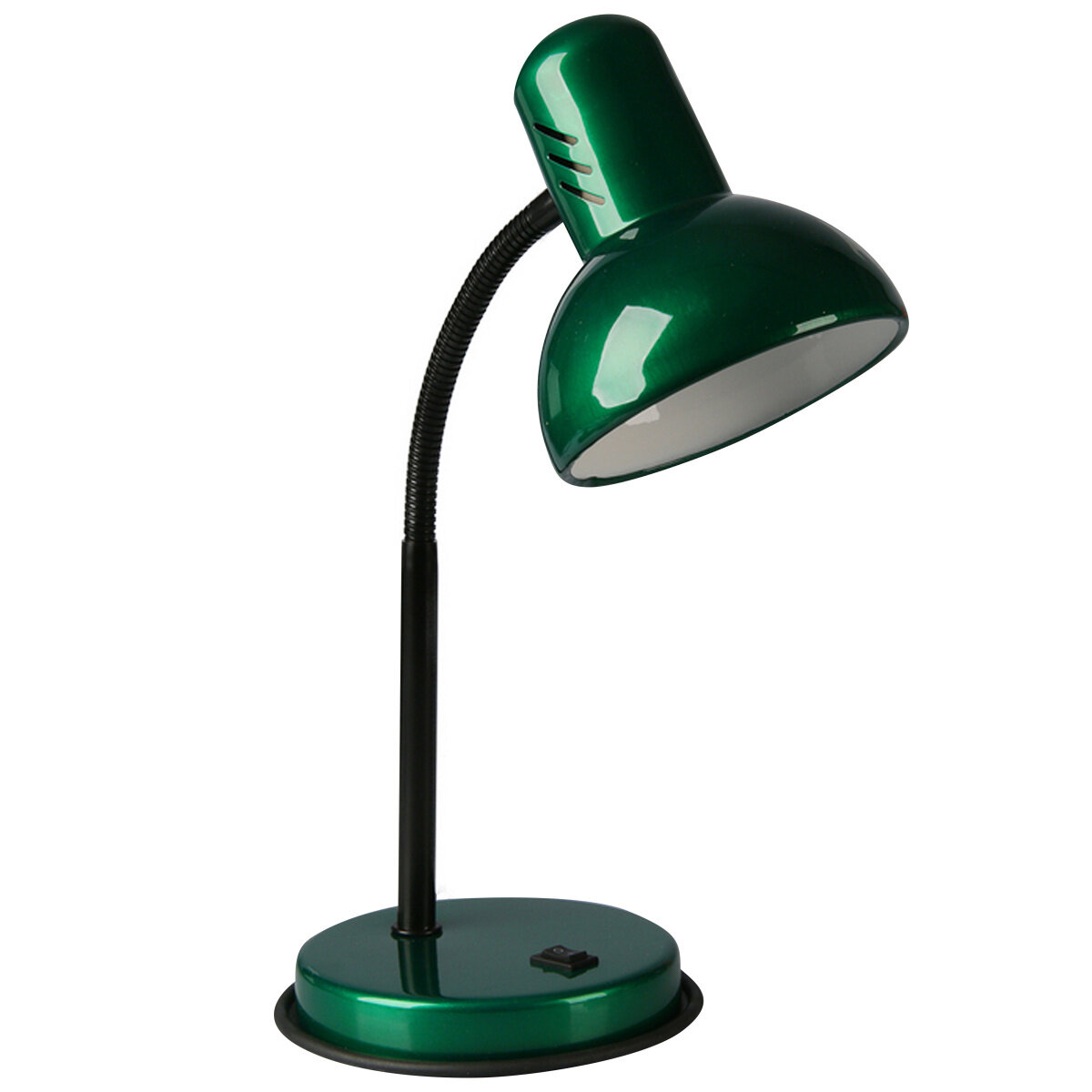 Настольная лампа НТ 2077А, 1xE27, 60Вт, 220В, на подставке, гибкая стойка, зеленый перламутр 2001019620010