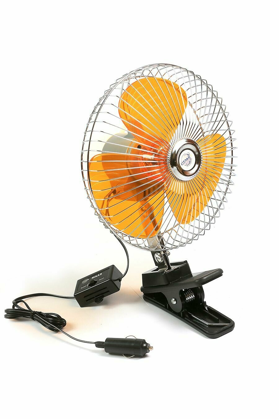 Вентилятор автомобильный 8 дюймов 12 V (на прищепке) (7590)