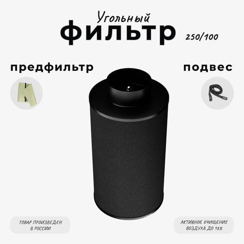 Угольный фильтр многоразового использования 250м³/ч. 125мм.