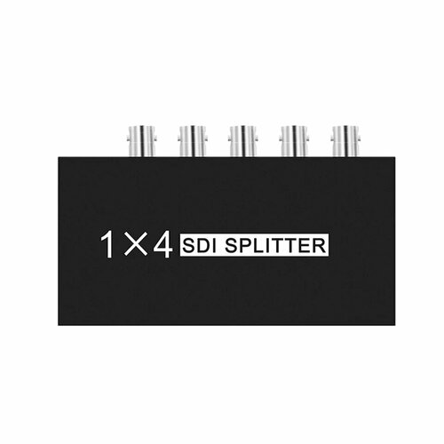 SDI сплиттер 1x4, with DC cable, SDI 1X4