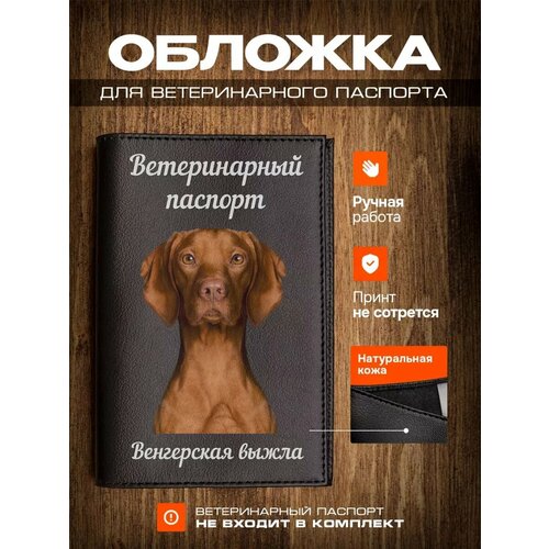 Обложка на ветеринарный паспорт для собак с принтом Венгерская выжла