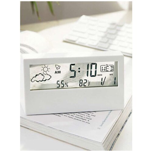 Гигрометртермометр домашний - портативная метеостанция с прозрачным дисплеем 99000₽