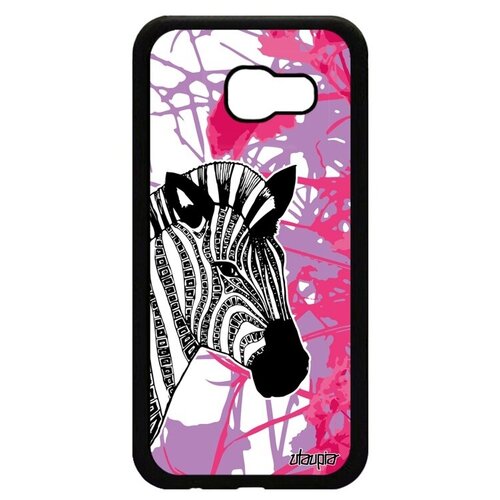 фото Красивый чехол на телефон // samsung galaxy a5 2017 // "зебра" дизайн полосатая, utaupia, розовый