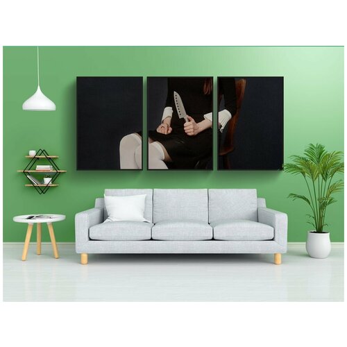 фото Набор модулных постеров для интерьера "the addams family, семейка аддамс, уэнздей аддамс" 60x90 см. в тубусе, без рамки lotsprints