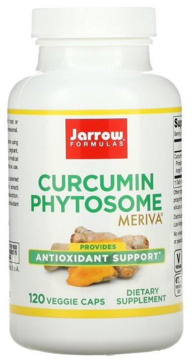 Капсулы Jarrow Formulas Curcumin Phytosome, 140 г, 120 шт.