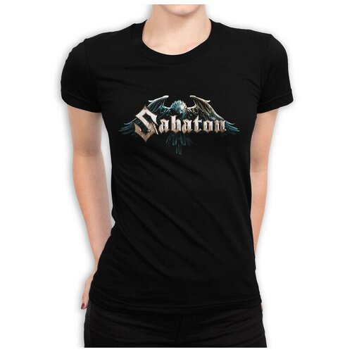 Футболка Design Heroes Группа Sabaton Женская Черная M