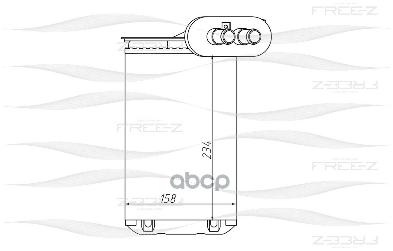 Радиатор отопителя - FREE-Z арт. KW0249