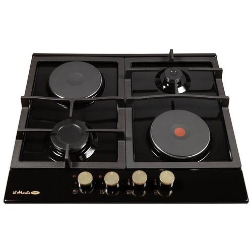 Встраиваемая варочная поверхность комбинированная il Monte BH-642CBE NSD BLACK RUSTICO 1526400₽