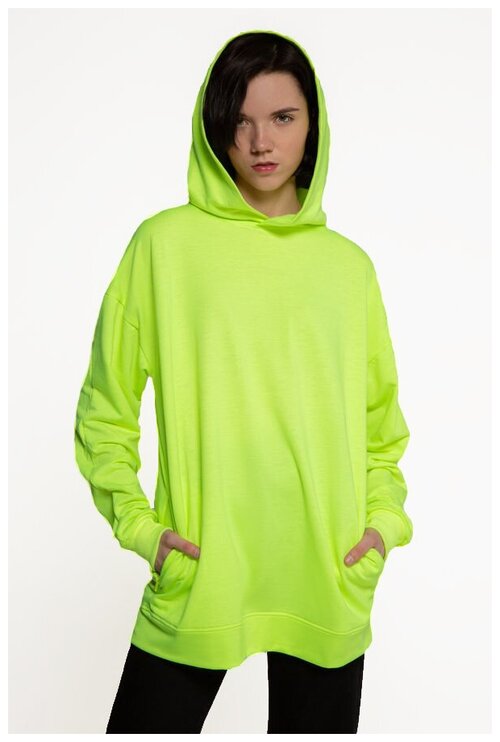 Магазин Толстовок Neon Green color hoodie OVERSIZE unisex summer, Размер Unisex 48 / M Unisex