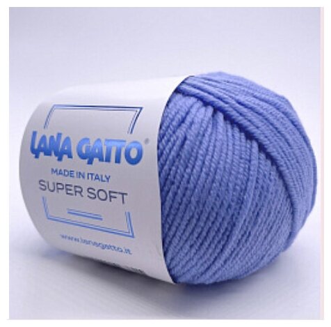 Пряжа Lana Gatto Super Soft 14341 Василек 1 моток